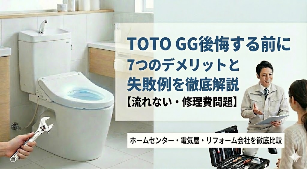 TOTO GGで後悔する前に｜7つのデメリットと失敗例を徹底解説【流れない